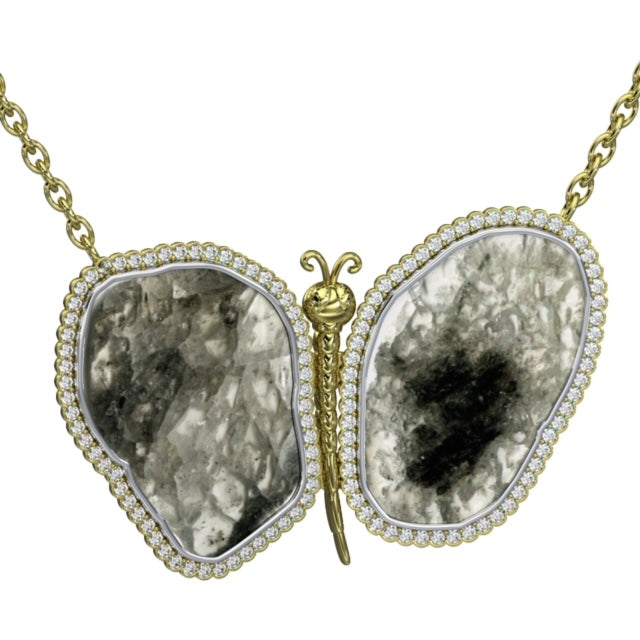 Bespoke Sliced Diamond Pendant 6.89ctw