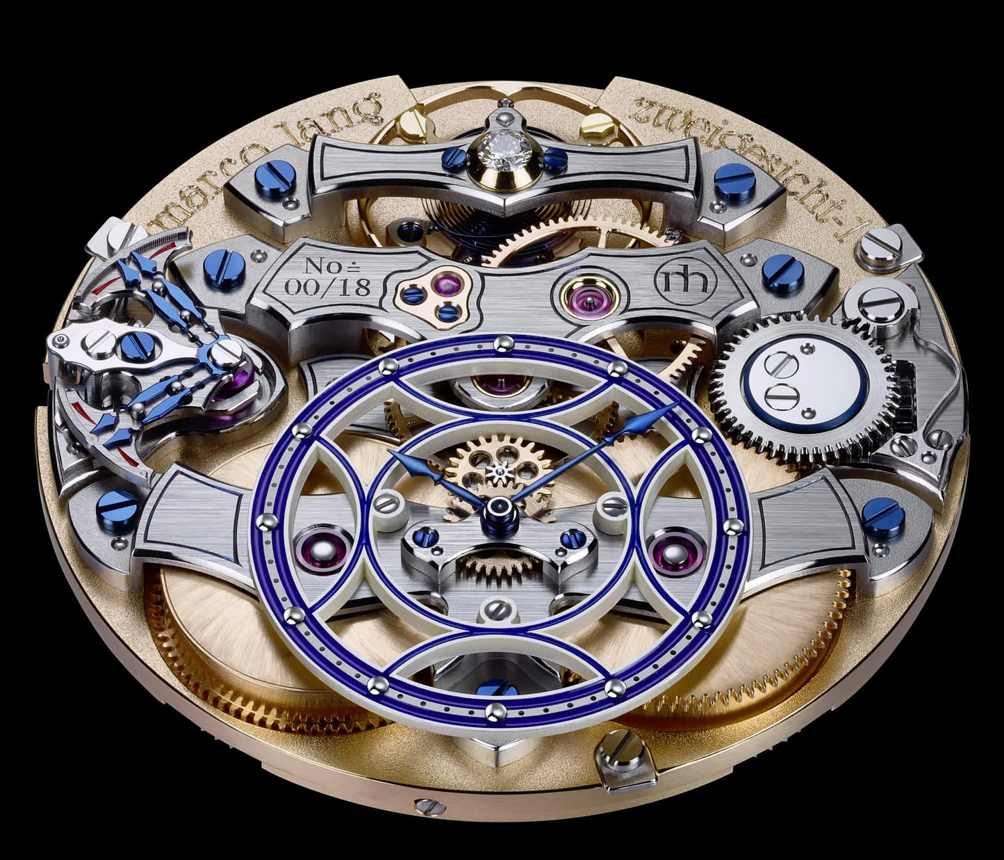 Marco Lang "Zweigesicht-1" Two face manual wind watch