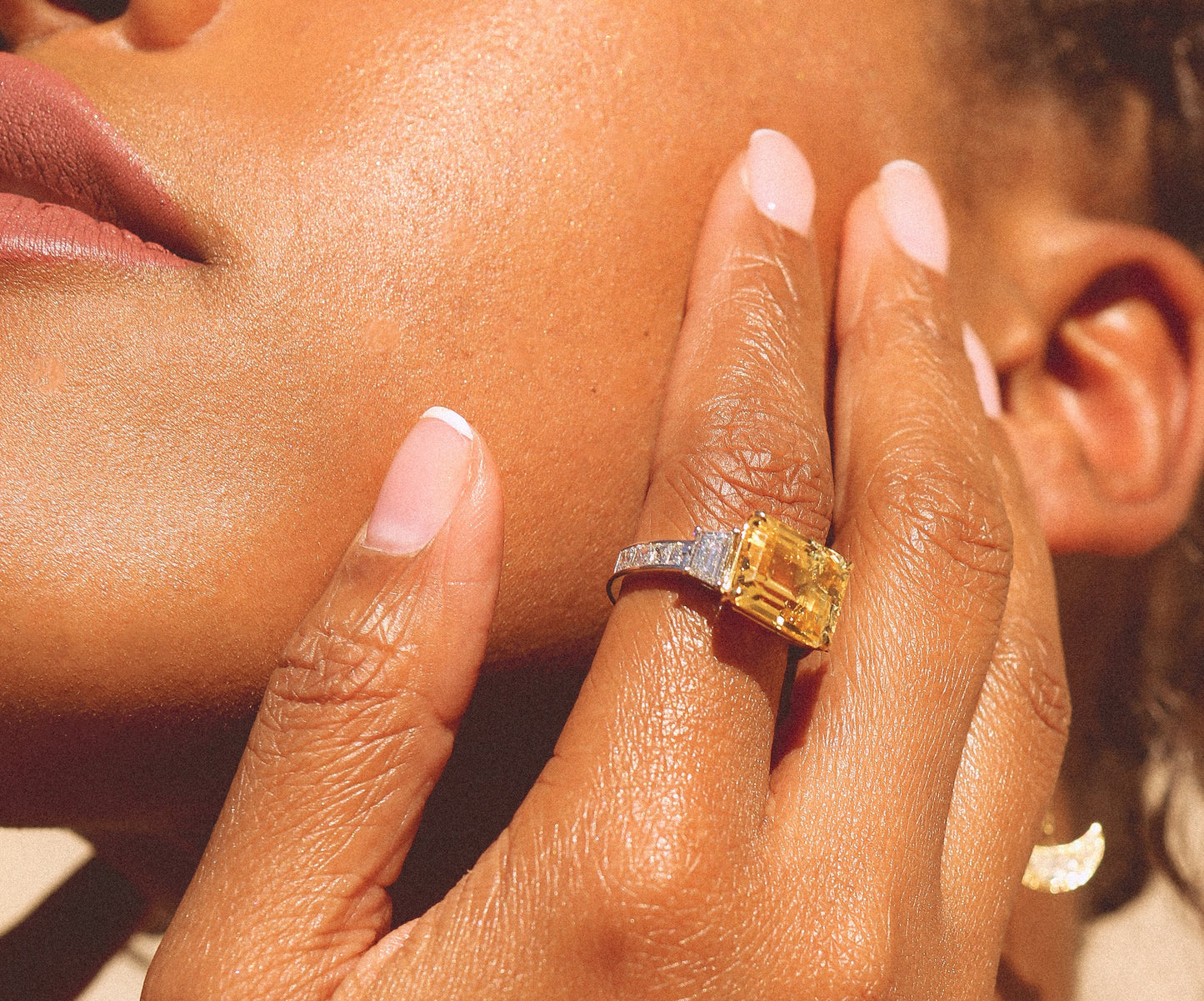 Pocket Full of Sunshine Yellow Sapphire 8.82ct & diamond Ring