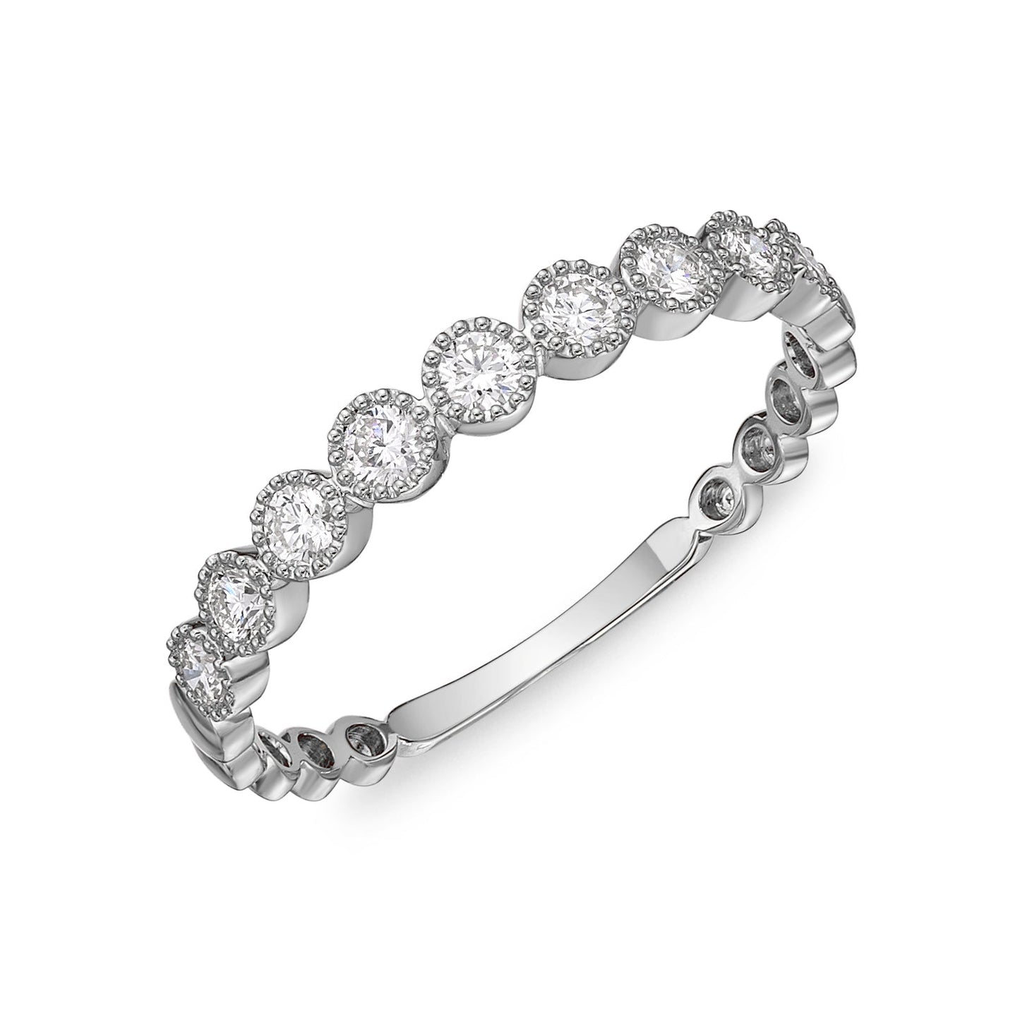 Passion Collection Stack'em Diamond White Gold Large Band
