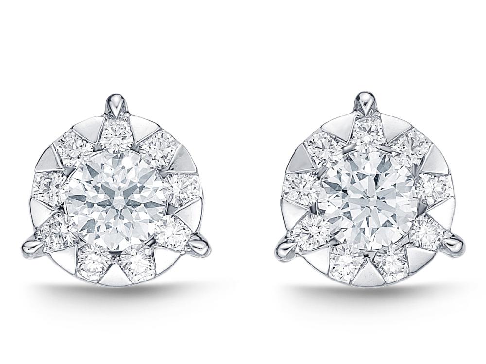 Passion Collection Diamond Bouquets Stud Earrings