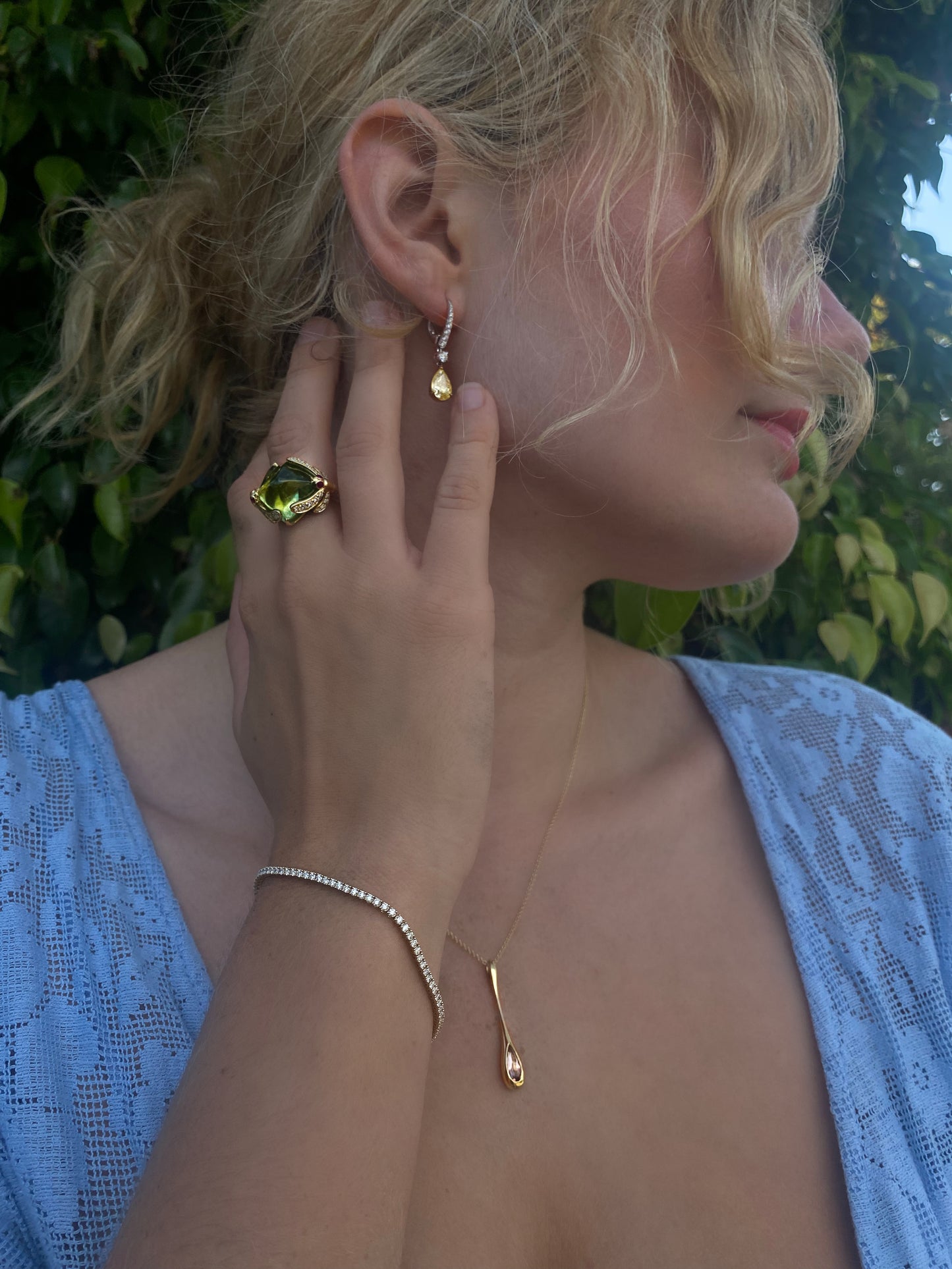 H20 Imperial Topaz 0.93ctw Pear Shape Pendant