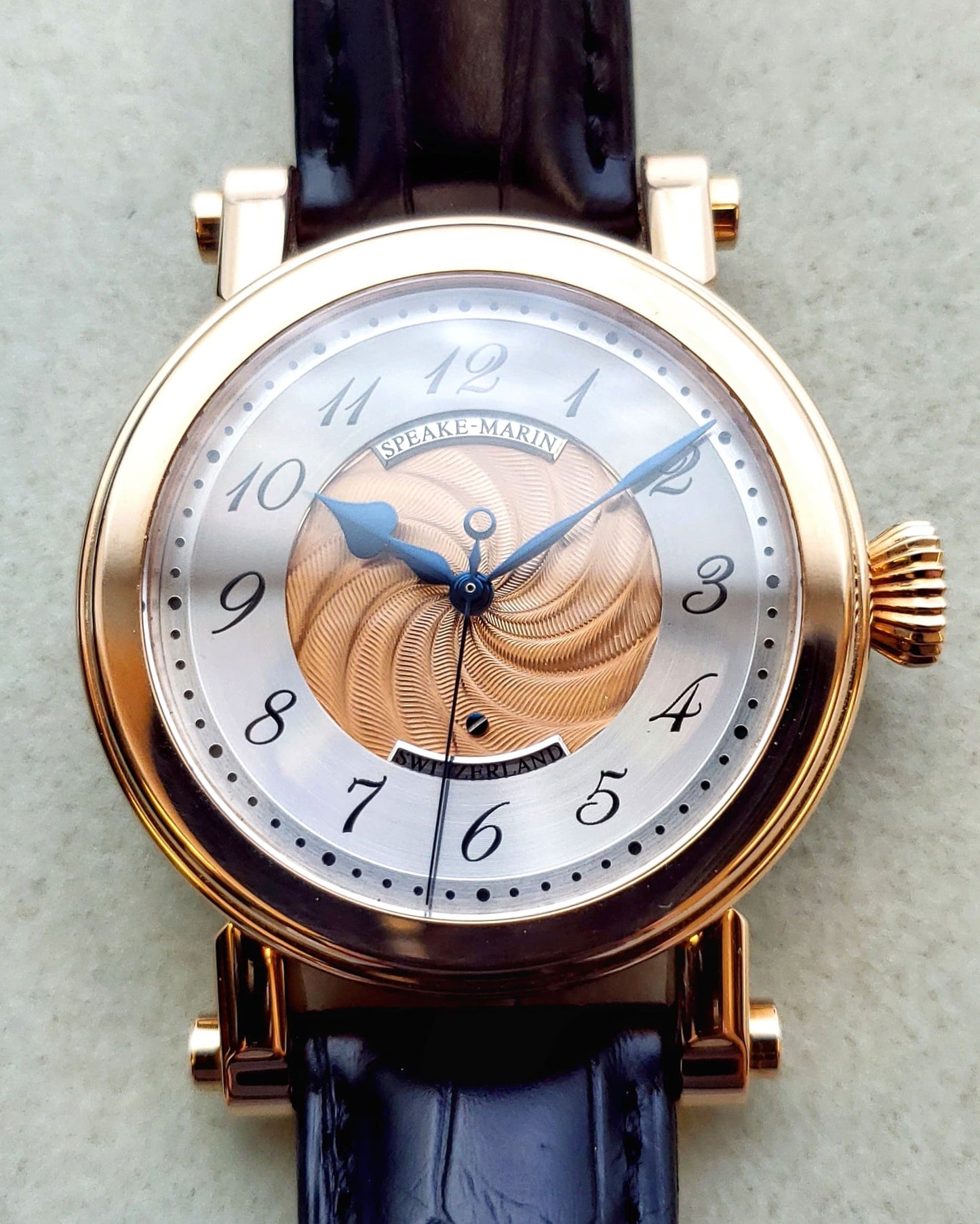 Speake-Marin 42mm Piccadilly "Eolienne" w/ Guilloche Dial, Serial #1 (Estate)