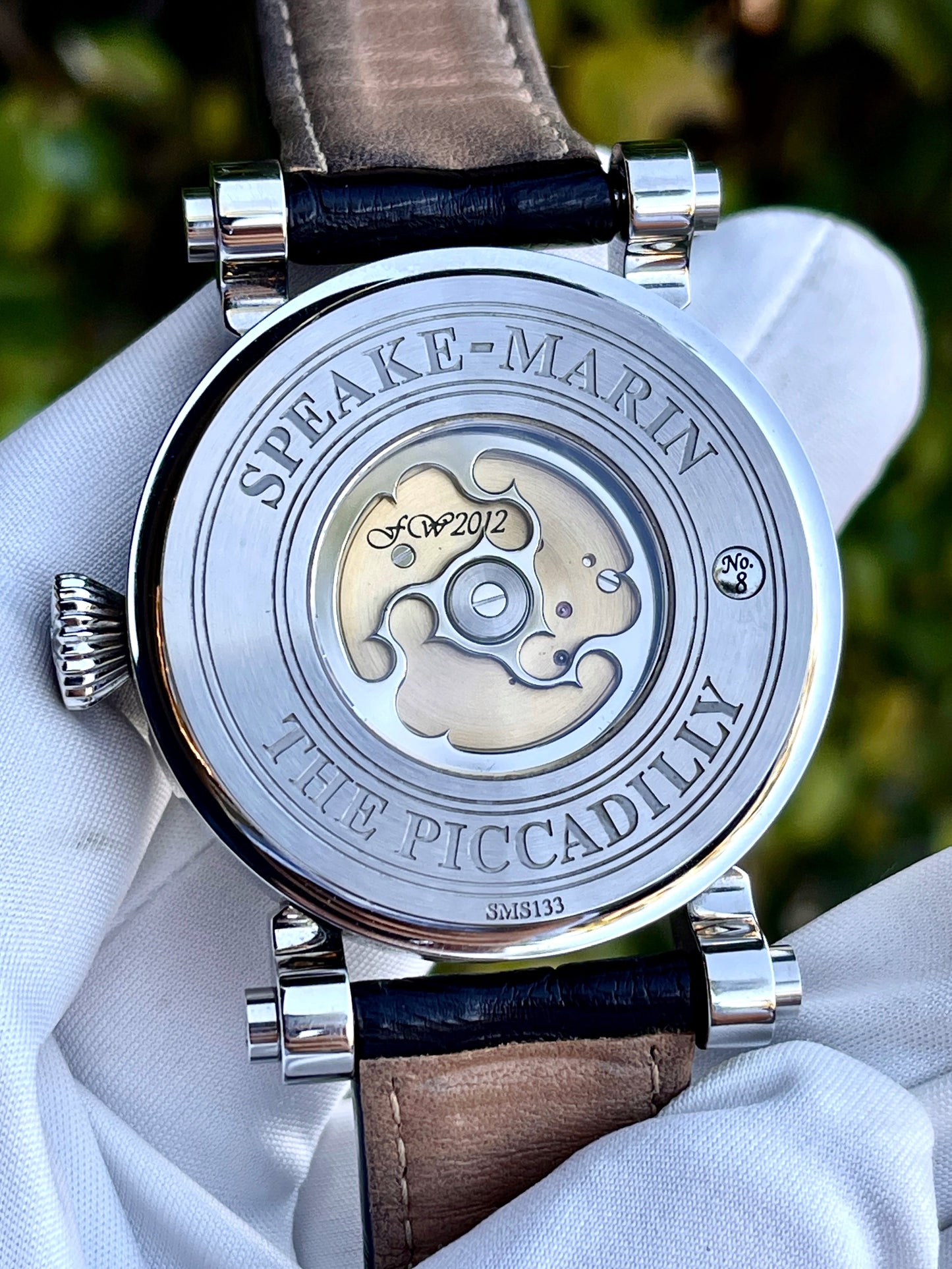 Speake-Marin 42mm Piccadilly cream arabic Enamel dial, Serial #8 (Estate)