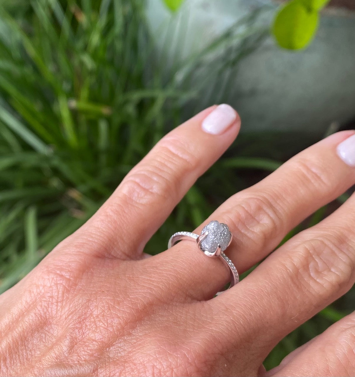 Celestial Moonrock 2.71 ctw. Rough Diamond Ring