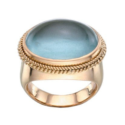 Steven Battelle Large Oval Cabochon Ring