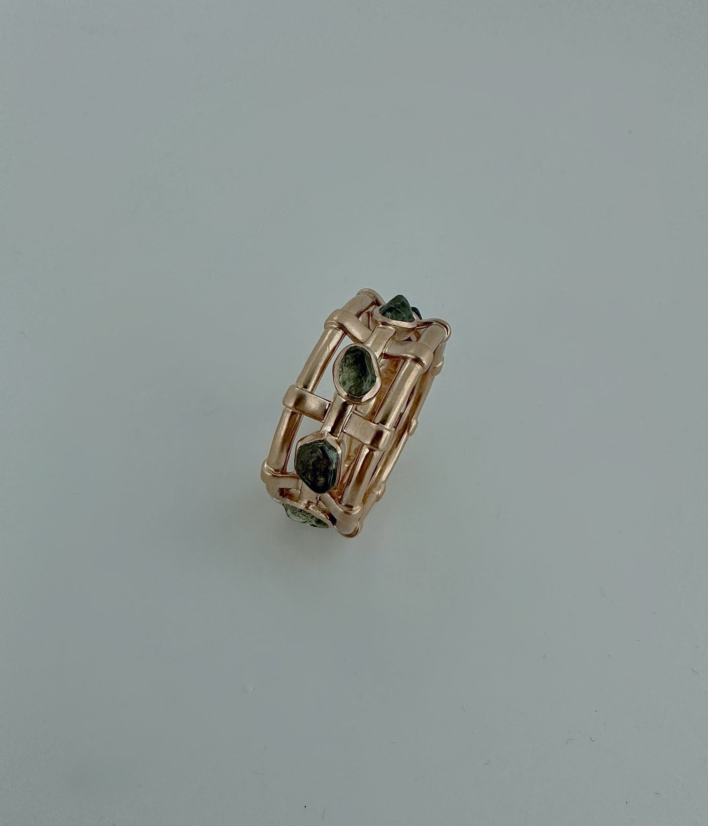 "Harmony" Montana 7.88 Sapphire Meteor Ring in 18k Rose Gold