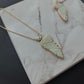 Celestial Opal & Diamond 0.26ctw Angel Wing Necklace