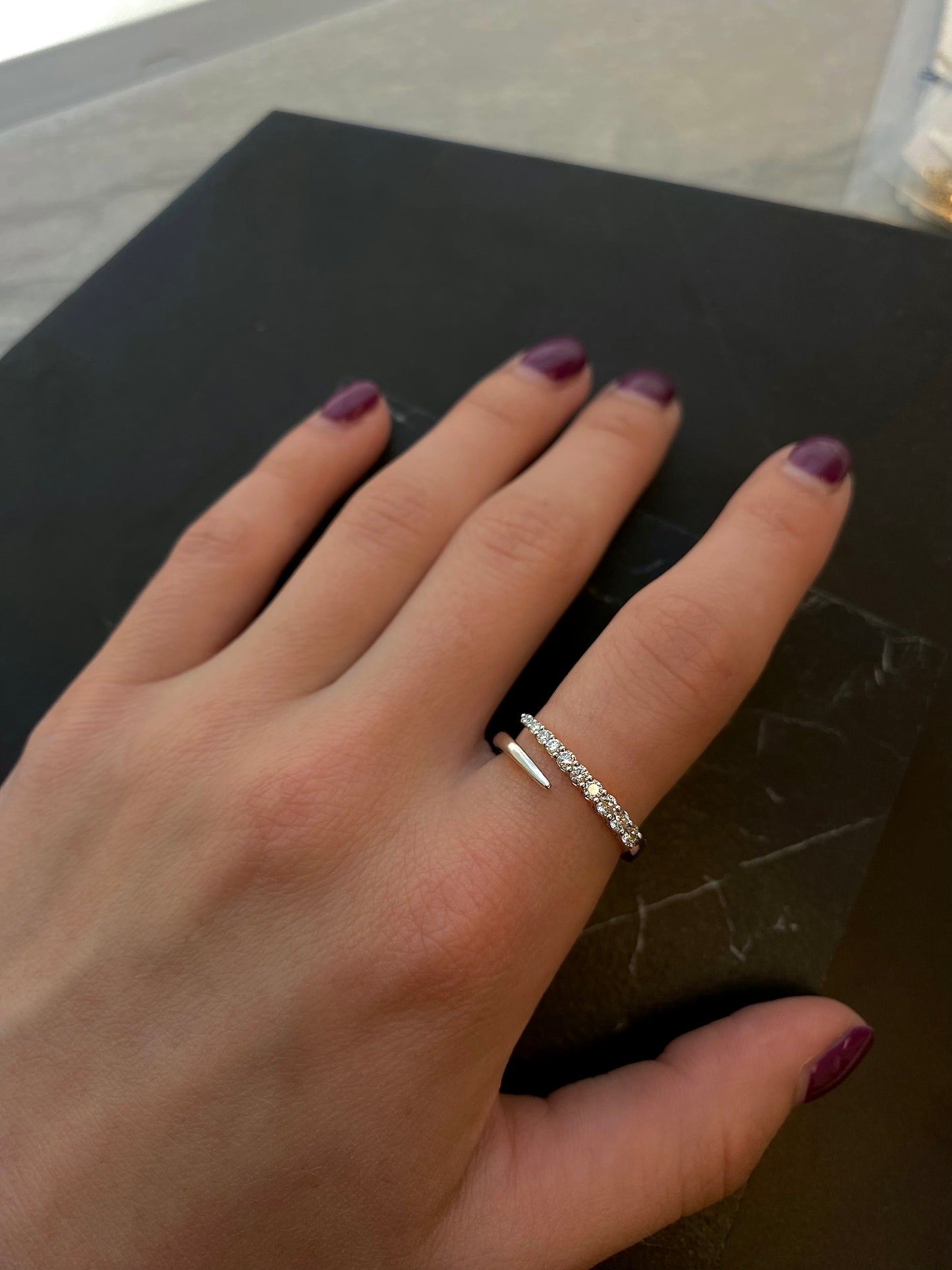 Celestial Comet Wrap Around Ring 0.29ctw