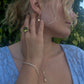 Earth Collection 18K Dragonfly Sugar Loaf Cabachon Tourmaline and Diamond Ring
