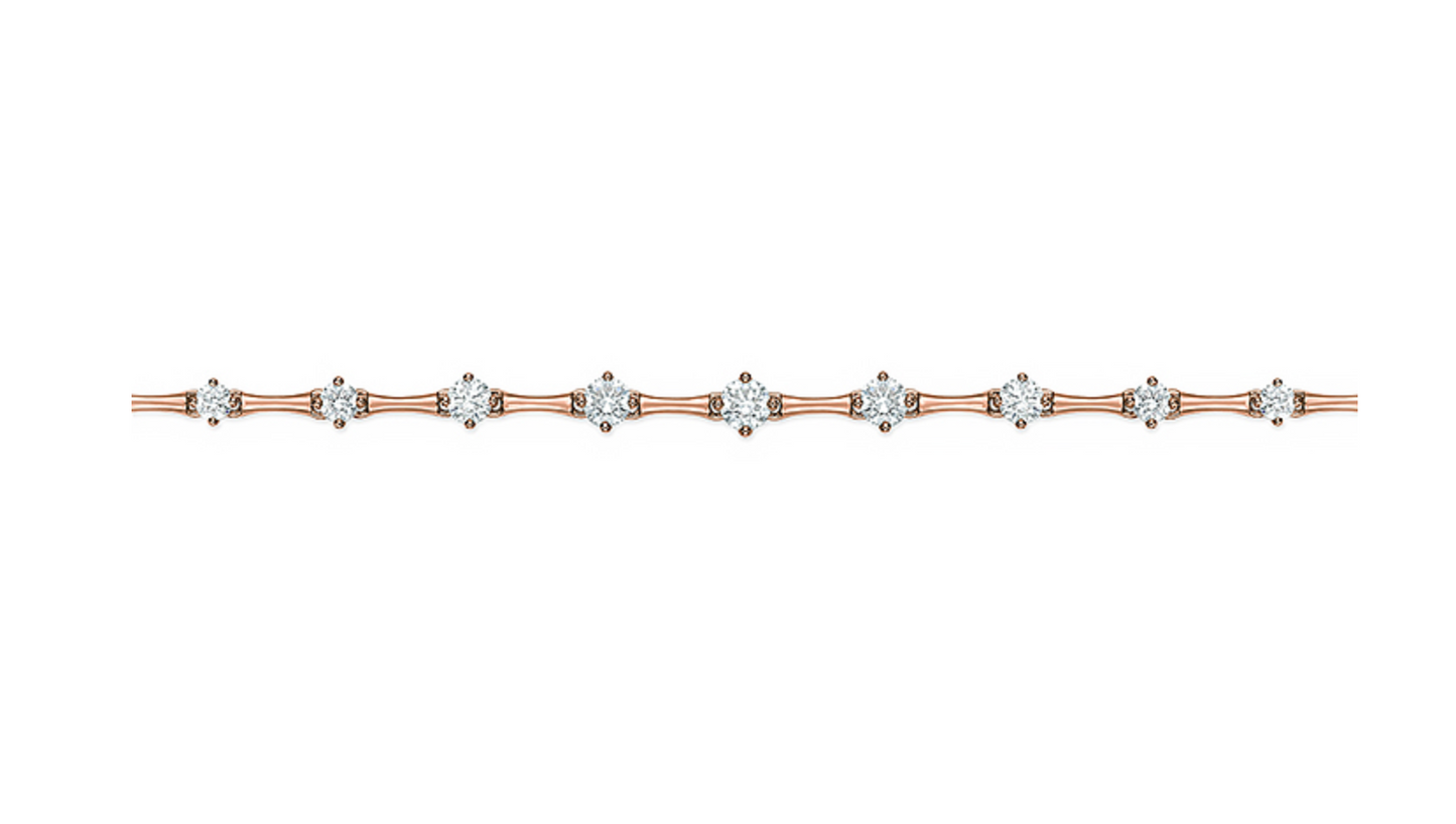 Cadence .60ctw Diamond Bolo Bracelet in 18k Rose Gold