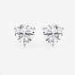 1.03-4.16ctw Diamond Studs in White Gold
