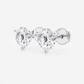 1.03-4.16ctw Diamond Studs in White Gold