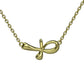 Happy Ankh 18K YG  pendant on 18" chain