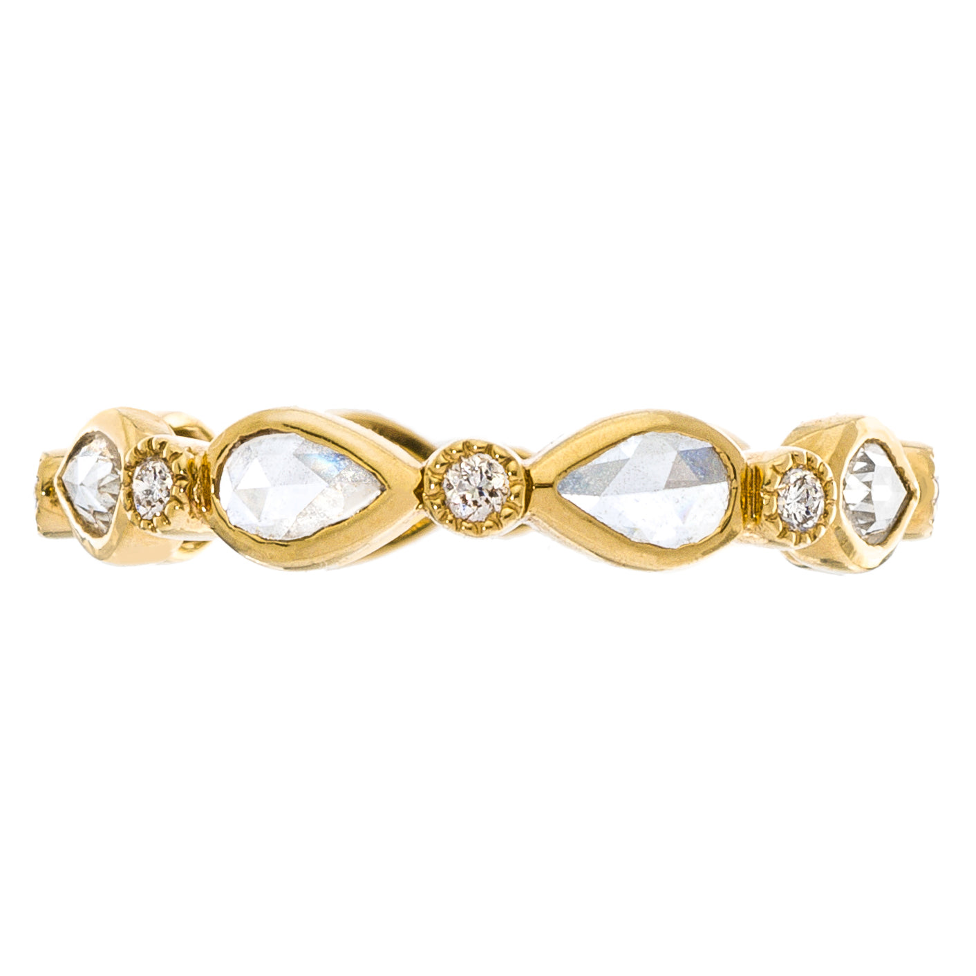 Sethi Couture Art Deco Rose Cut Diamond Ring