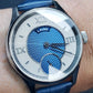 Laine Gelidus 3 - Rhodium Dial w/ Blue DLC "Panier" Guilloche