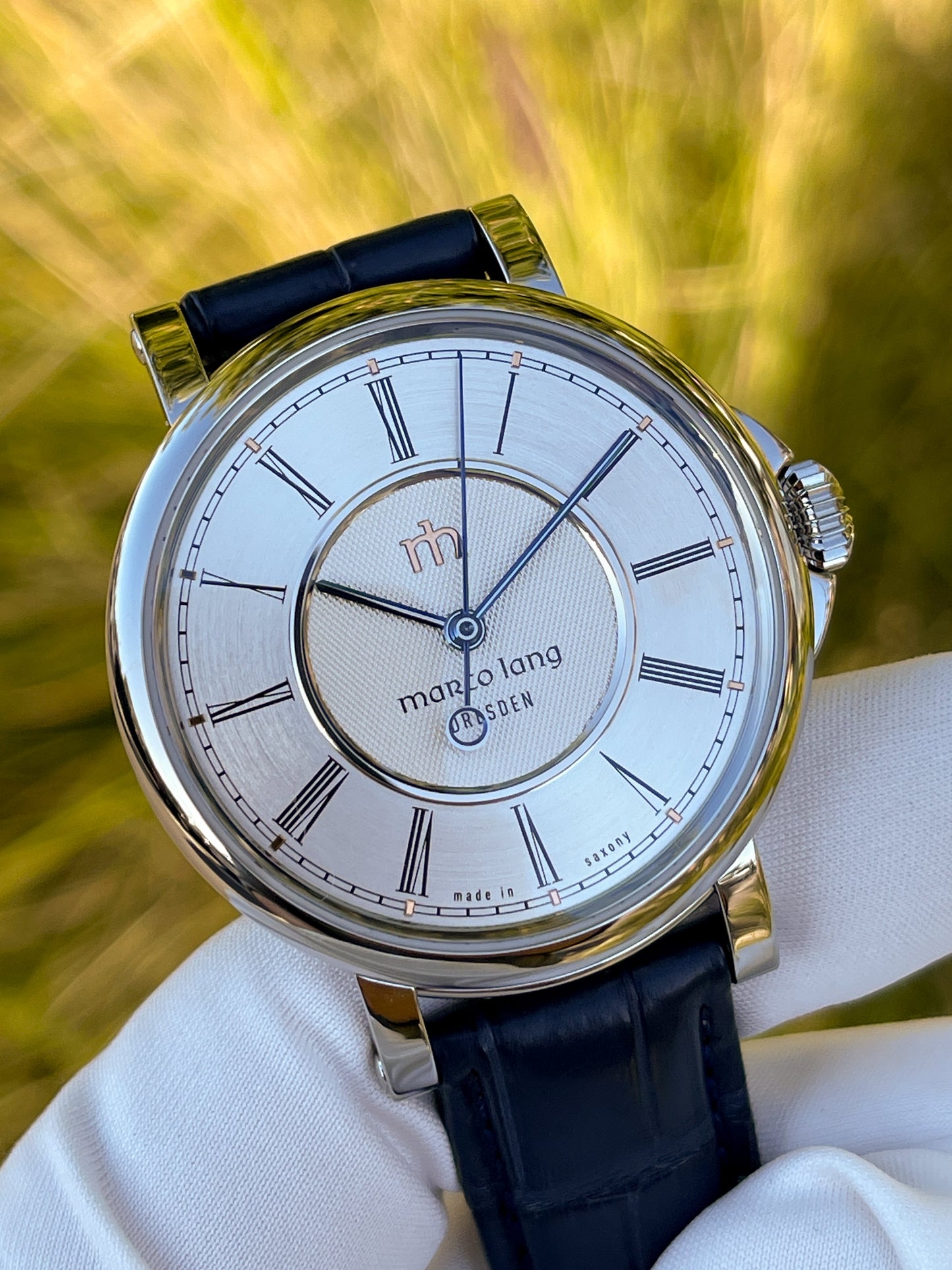 Marco Lang "Zweigesicht-1" Two face manual wind watch