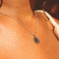 Celestial Luna Crescent Medallion .12 ctw. Diamond Penadant