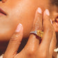 Pocket Full of Sunshine Yellow Sapphire 8.82ct & diamond Ring