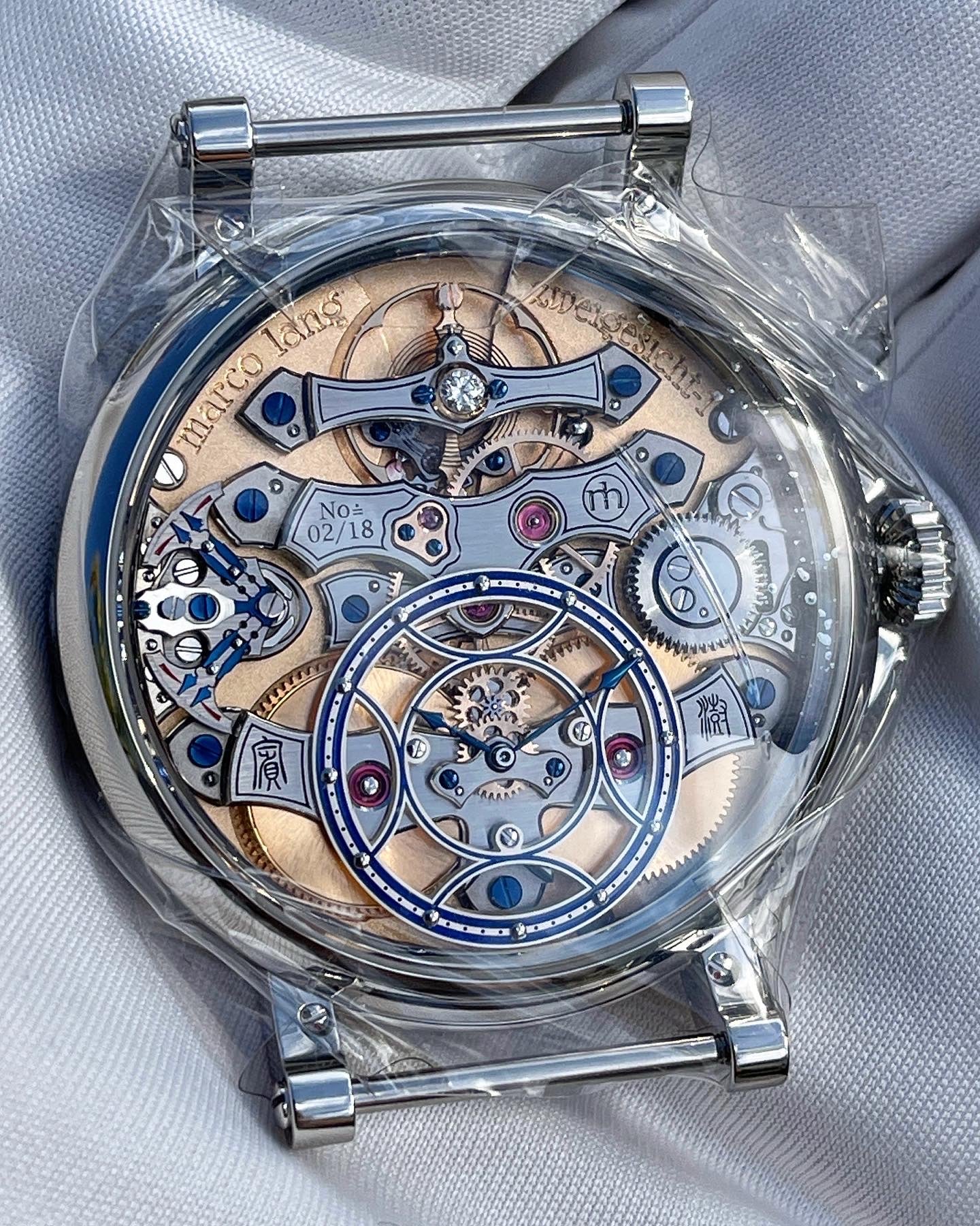 Marco Lang "Zweigesicht-1" Two face manual wind watch
