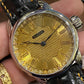 RPaige Wrocket Waltham Royal C.1923 guilloche 18K gold dial watch