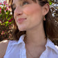 Pink Tourmaline Drop Earrings in 18ky by Steven Battelle