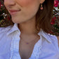 Pink Tourmaline Drop Earrings in 18ky by Steven Battelle