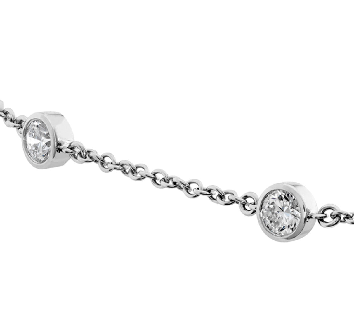 Celestial Collection 18k Orbital 7 stone diamond bracelet D 0.55ctw