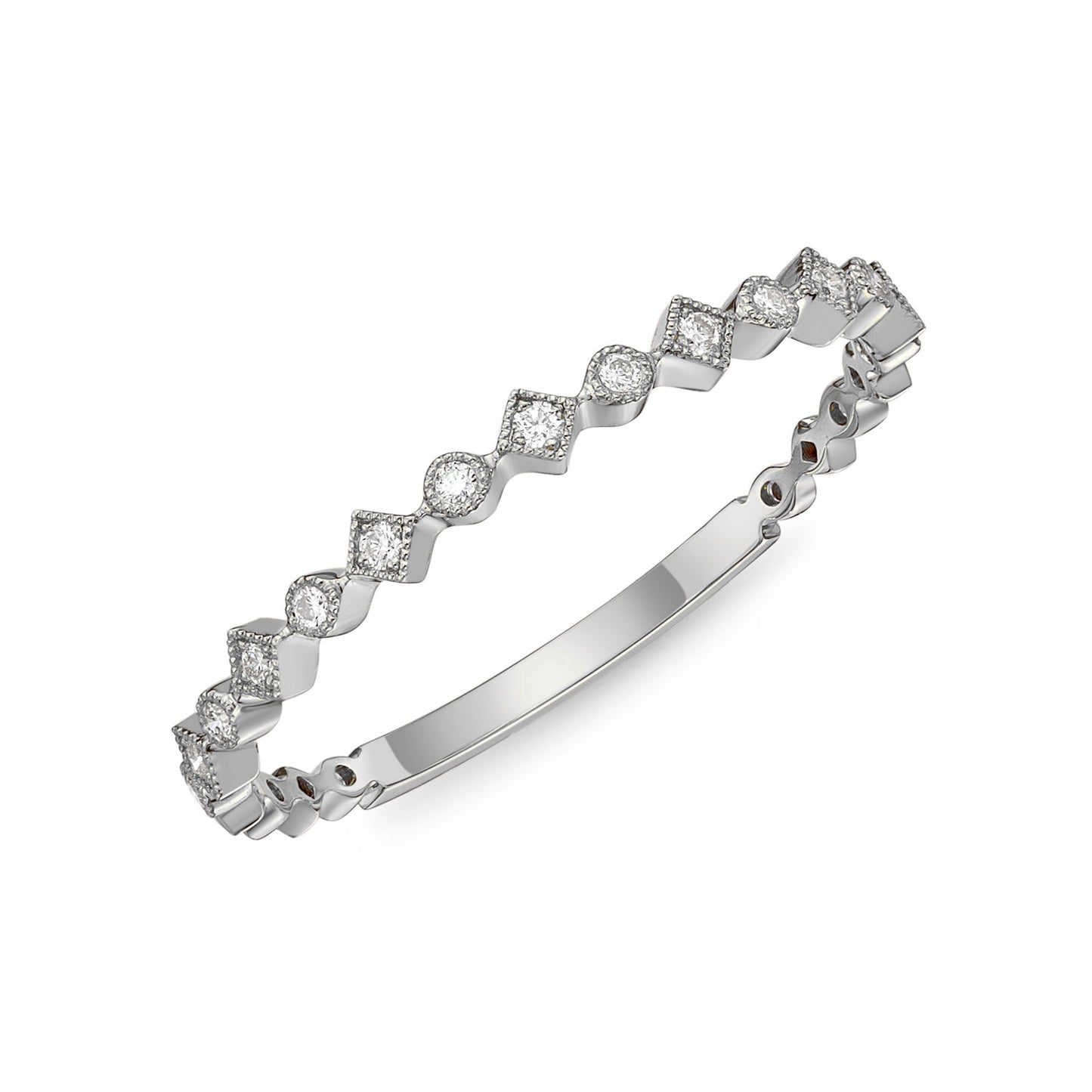 Passion Collection Stack'em Diamond White Gold Band
