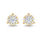 Passion Collection Diamond Bouquets Stud Yellow Gold Earrings