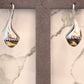 H20 Yellow Beryl 15.61 ctw. Cabochon Drop Earrings