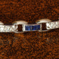 Estate Platinum Sapphire & Diamond bracelet