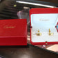 Estate Cartier Trinity 18K tri gold cufflinks