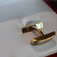 Estate Cartier Trinity 18K tri gold cufflinks