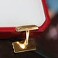 Estate Cartier Trinity 18K tri gold cufflinks