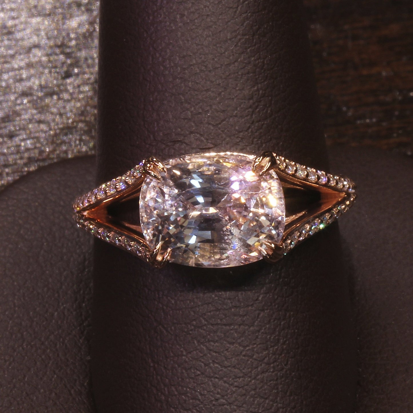 Passion Collection Padparadscha Sapphire and diamond ring