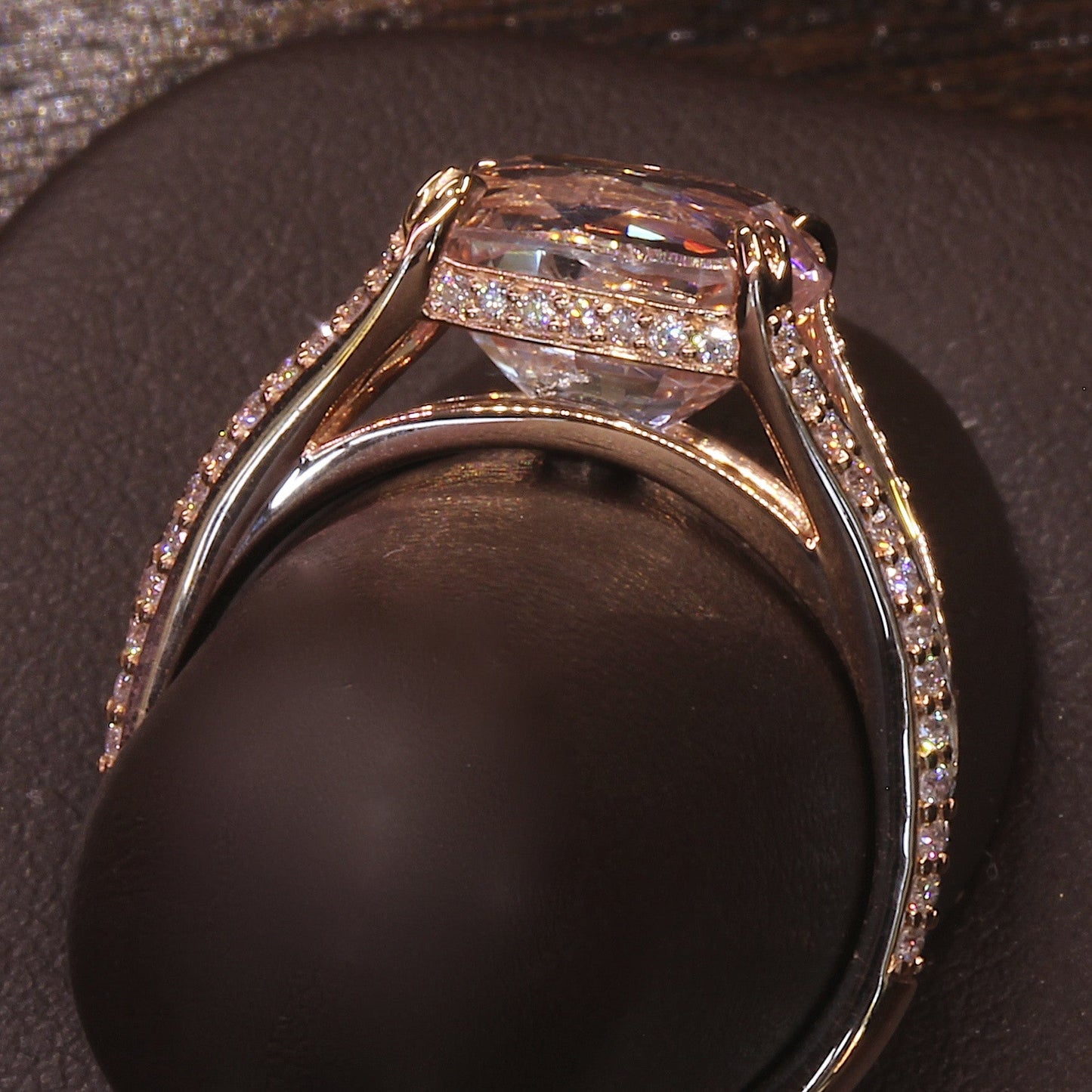 Passion Collection Padparadscha Sapphire and diamond ring