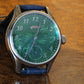 Estate SS 40.5mm Laine Gelidus Guilloche Green dial RG manual wind on strap B&P