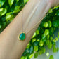 Earth Collection "Ouroboros" 4.20ct Oval Emerald Pendant in 18ky