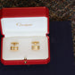 Estate Cartier Trinity 18K tri gold cufflinks