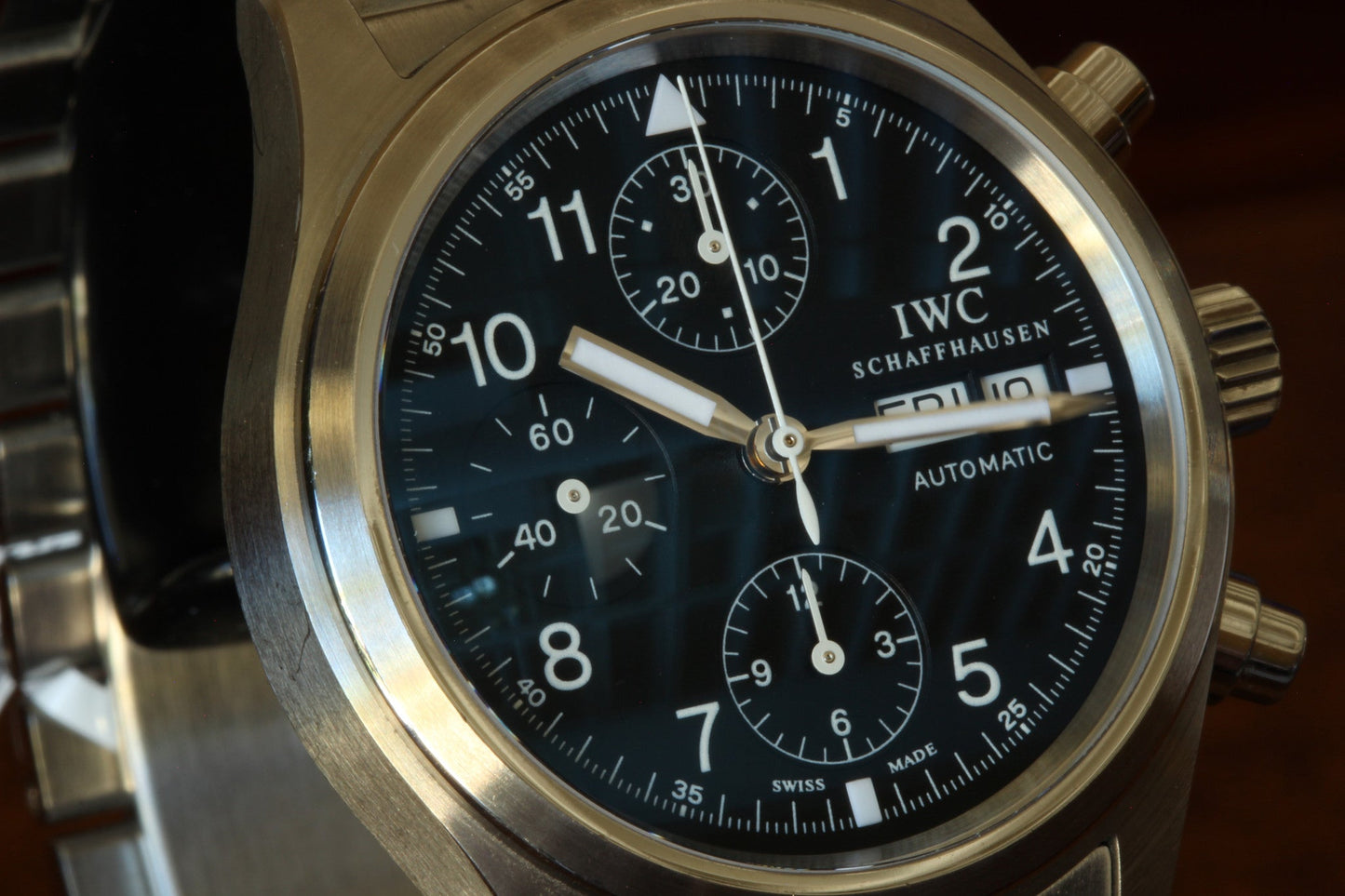 Estate SS IWC Flieger Chronograph IW3706-07 Watch