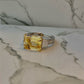 Pocket Full of Sunshine Yellow Sapphire 8.82ct & diamond Ring