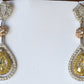 Passion Collection natural multi-colored Diamond drop earrings