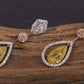 Passion Collection natural multi-colored Diamond drop earrings