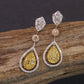 Passion Collection natural multi-colored Diamond drop earrings