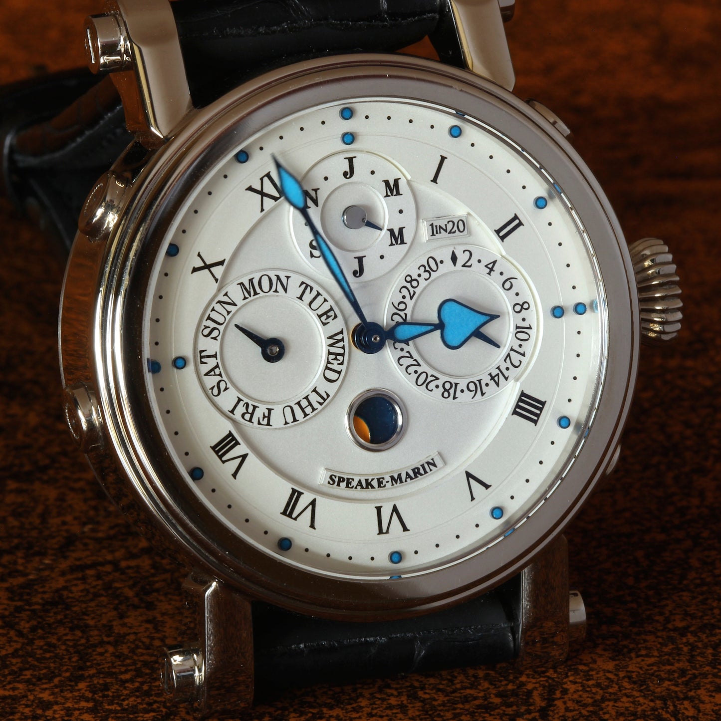 Estate 18k WG Speake-Marin 1 in 20 Perpetual Calendar watch