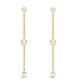Celestial Collection Orbital Diamond .27ctw Drop earrings in 18K