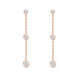 Celestial Collection 0.50ctw Orbital Diamond Bezel set dangle Earrings in 18K