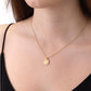 Celestial Luna Crescent Medallion .12 ctw. Diamond Penadant