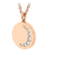 Celestial Luna Crescent Medallion .12 ctw. Diamond Penadant